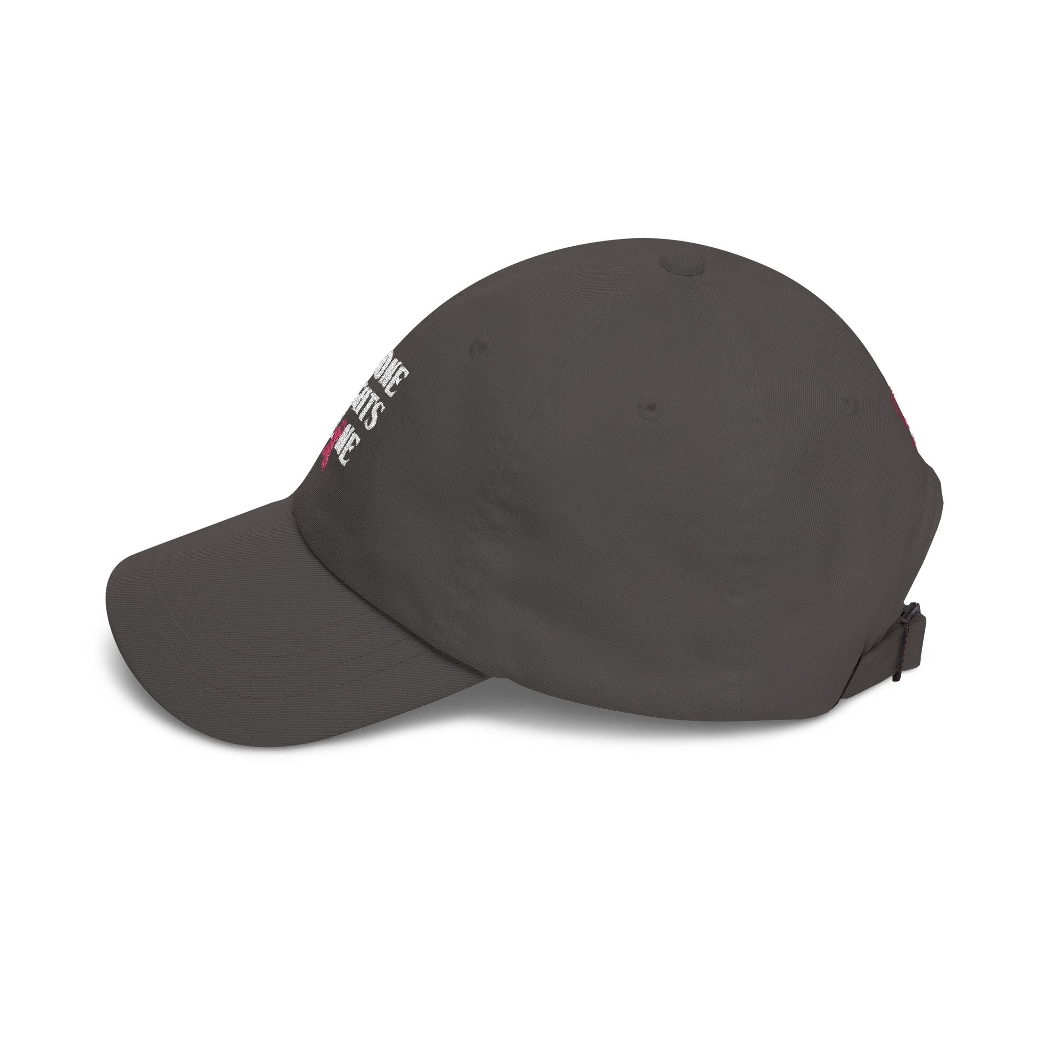 Ball Cap — "No One Fights Alone" Pink Ribbon Cancer Awareness Hat