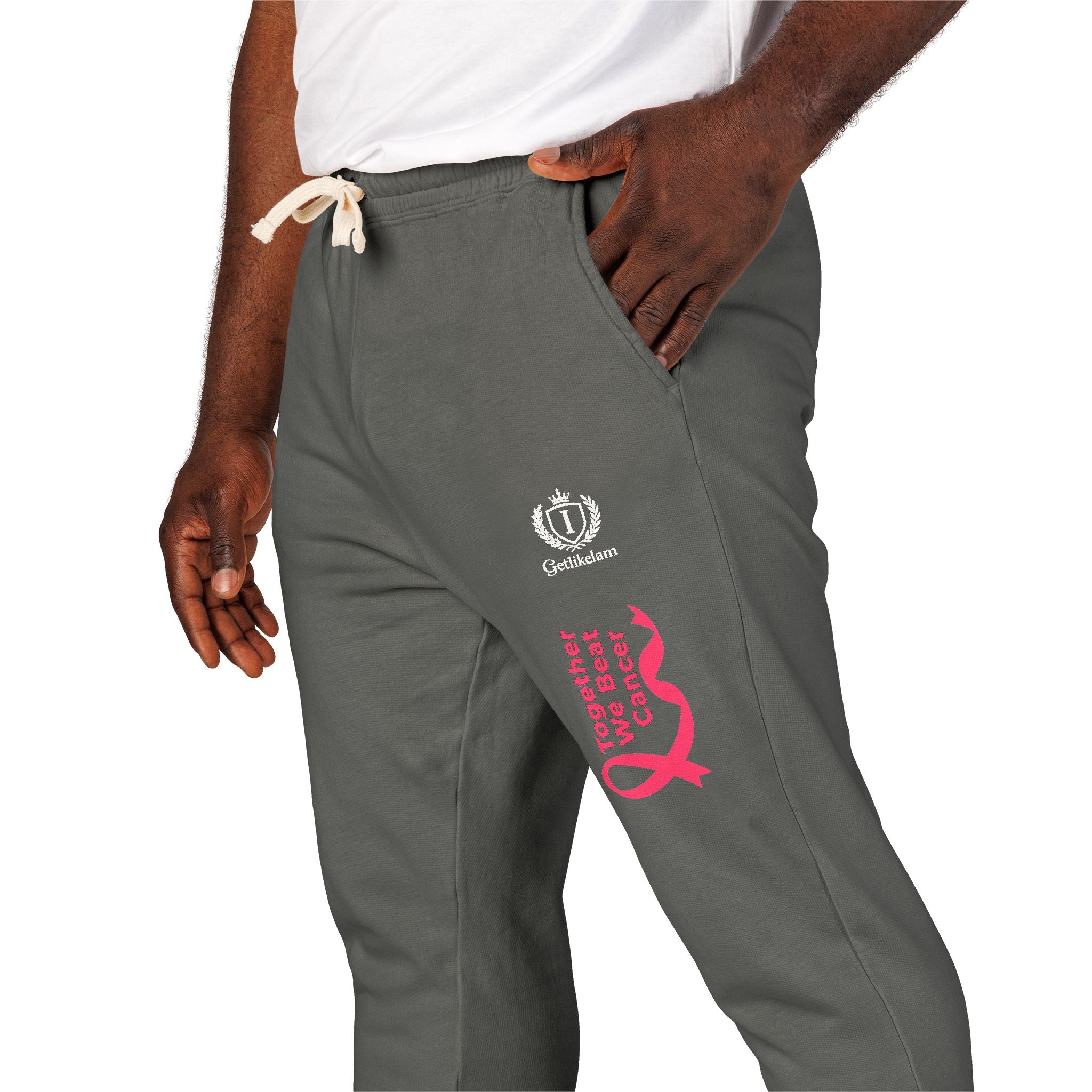 Unisex Garment-Dyed Fleece Sweatpants