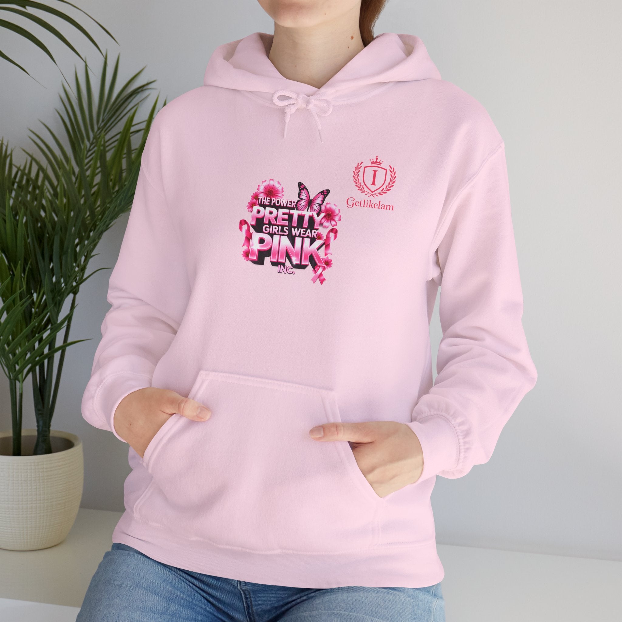 Pretty in Pink Floral Hoodie — Cancer Awareness Comfort Pullover