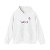 Hoodie — resilient Minimalist White Graphic Hoodie