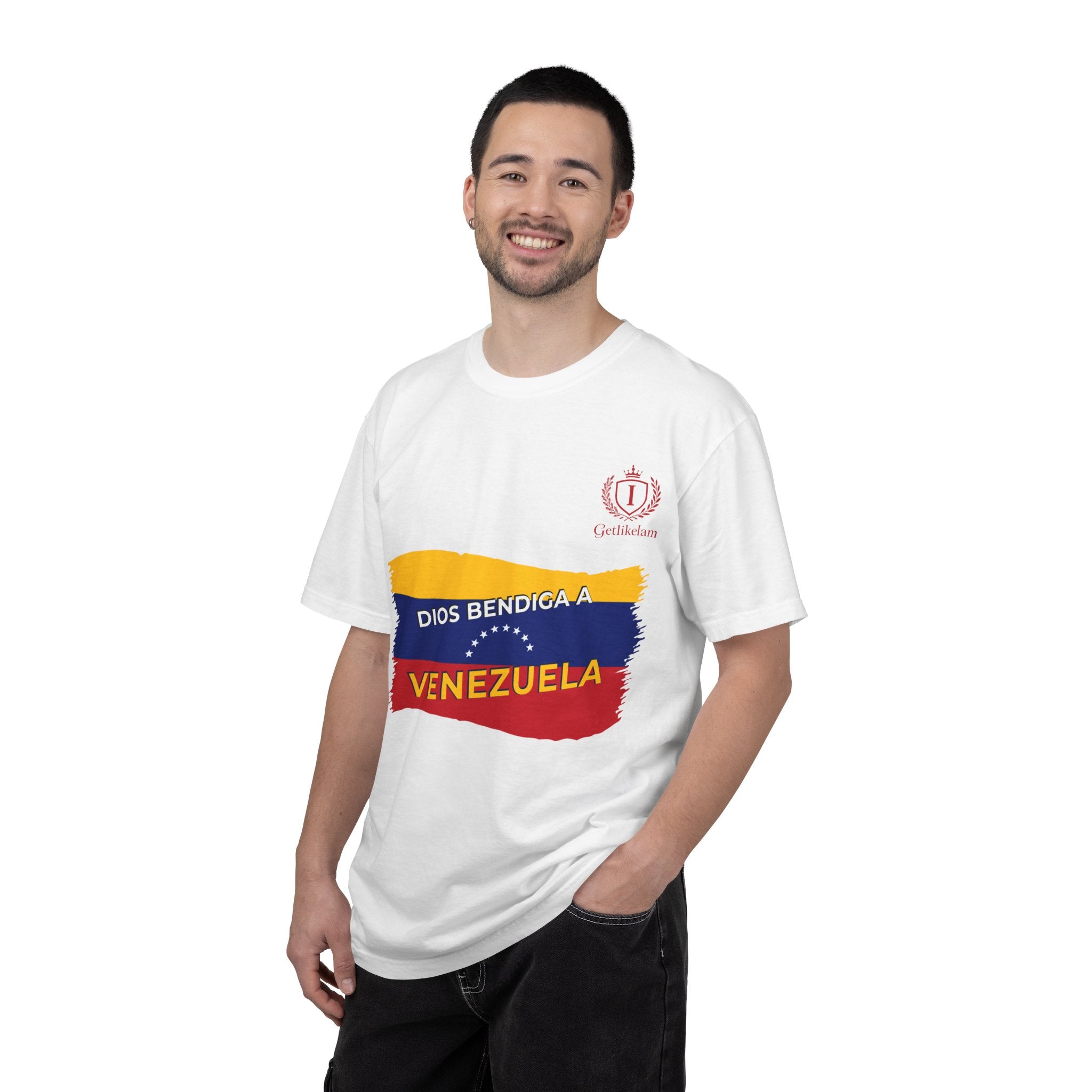 Venezuela Flag T-Shirt — "Dios Bendiga a Venezuela" Patriotic Tee