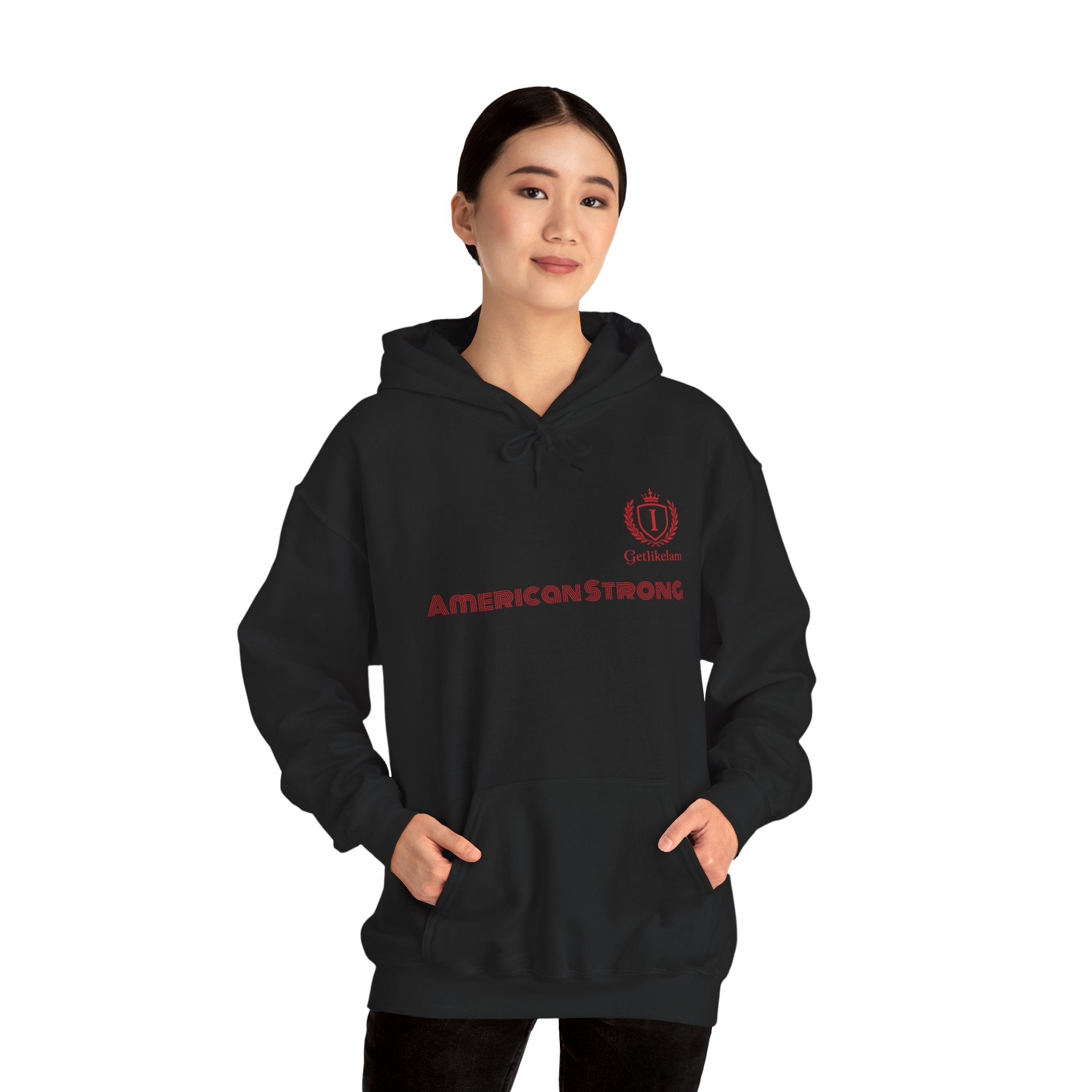American Strong Hoodie – Patriotic USA Pullover