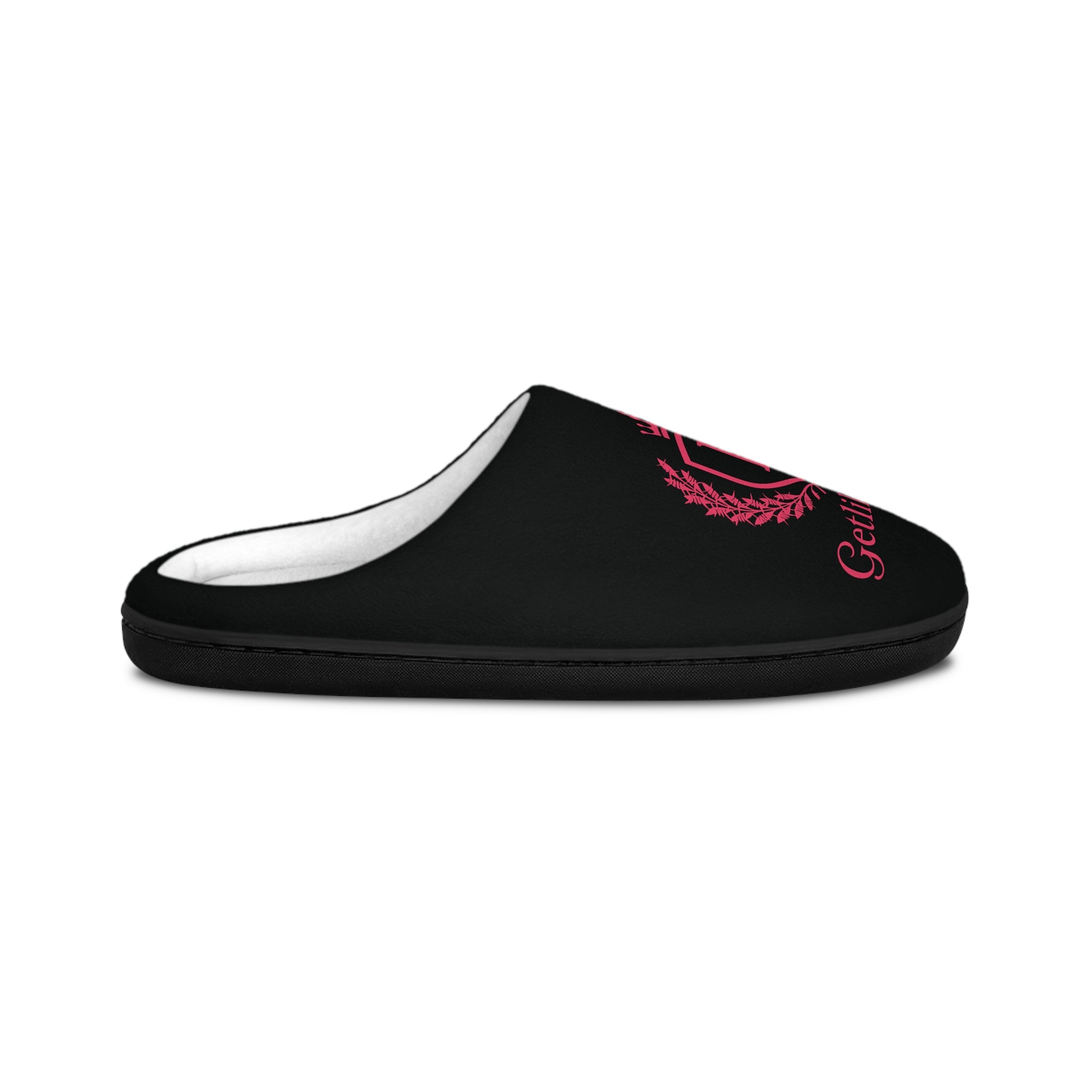 Men's Indoor Slippers — Soft Home Slides with 'NO ONE FIGHTS ALONE' Script