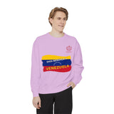 Dios Bendiga a Venezuela Sweatshirt — Venezuelan Flag Brushstroke Crewneck