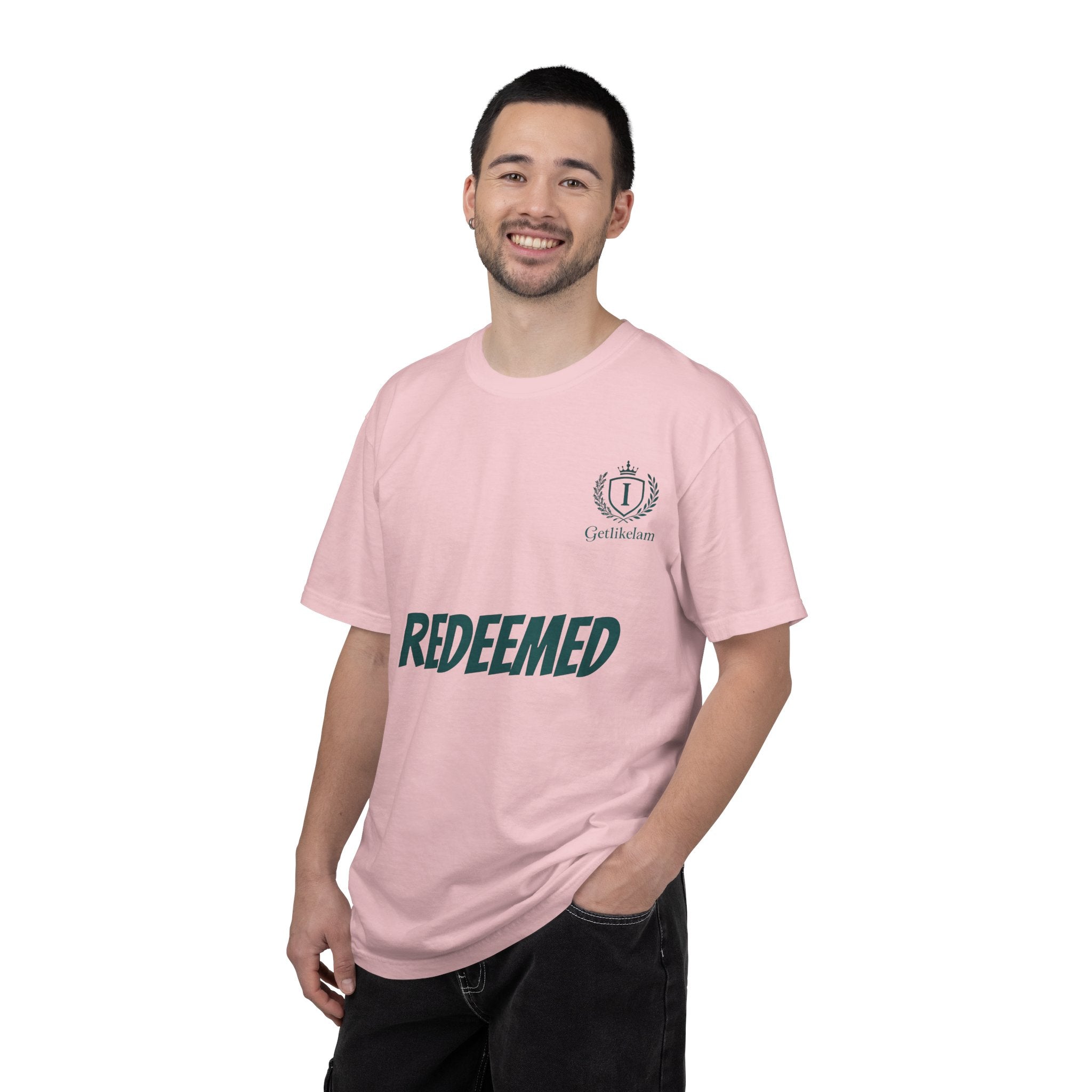Redeemed Christian T-Shirt — Faith-Based "REDEEMED" Graphic Tee