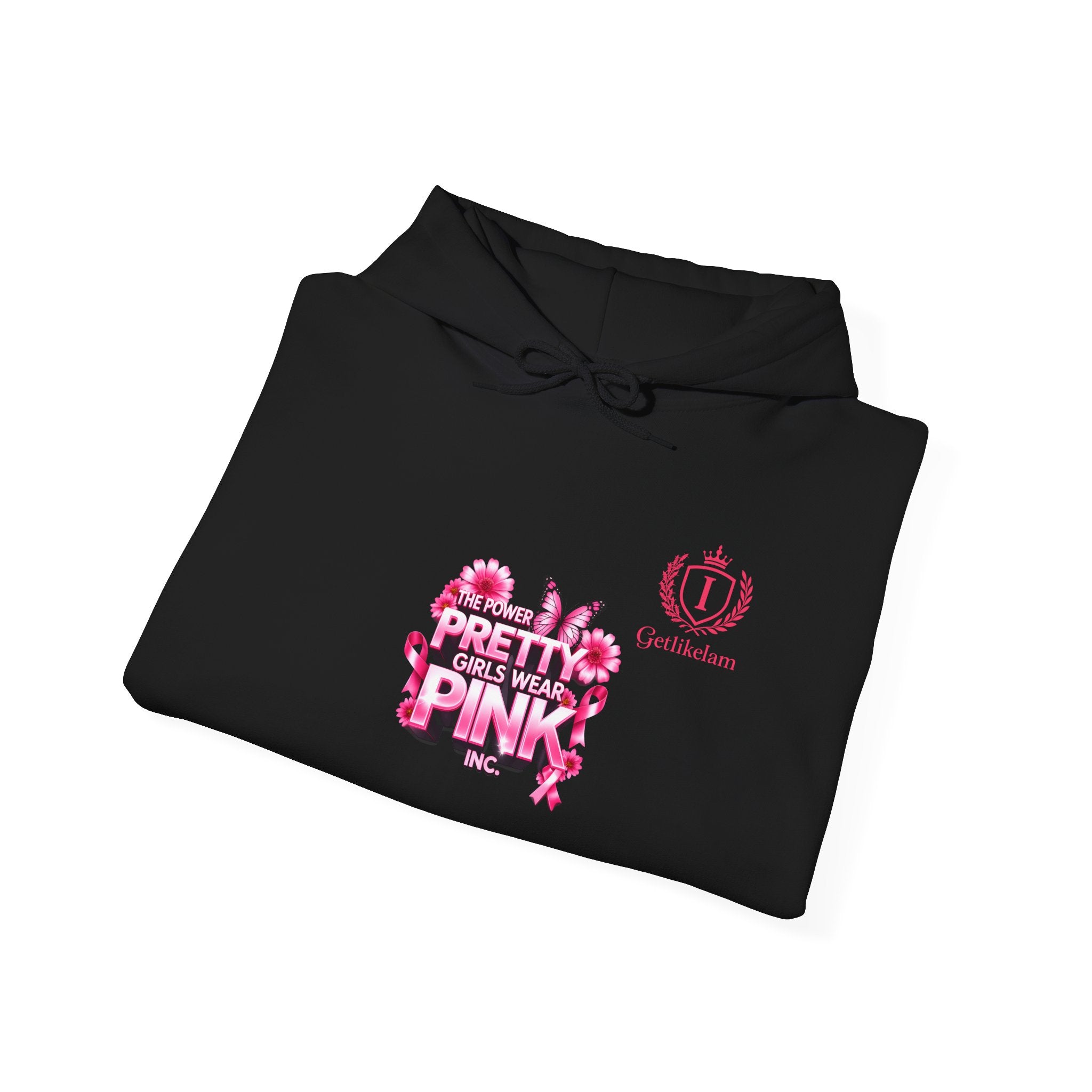 Pretty in Pink Floral Hoodie — Cancer Awareness Comfort Pullover