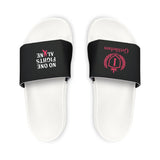 Women's Removable- "NO ONE FIGHTS ALONE" Strap Sandals