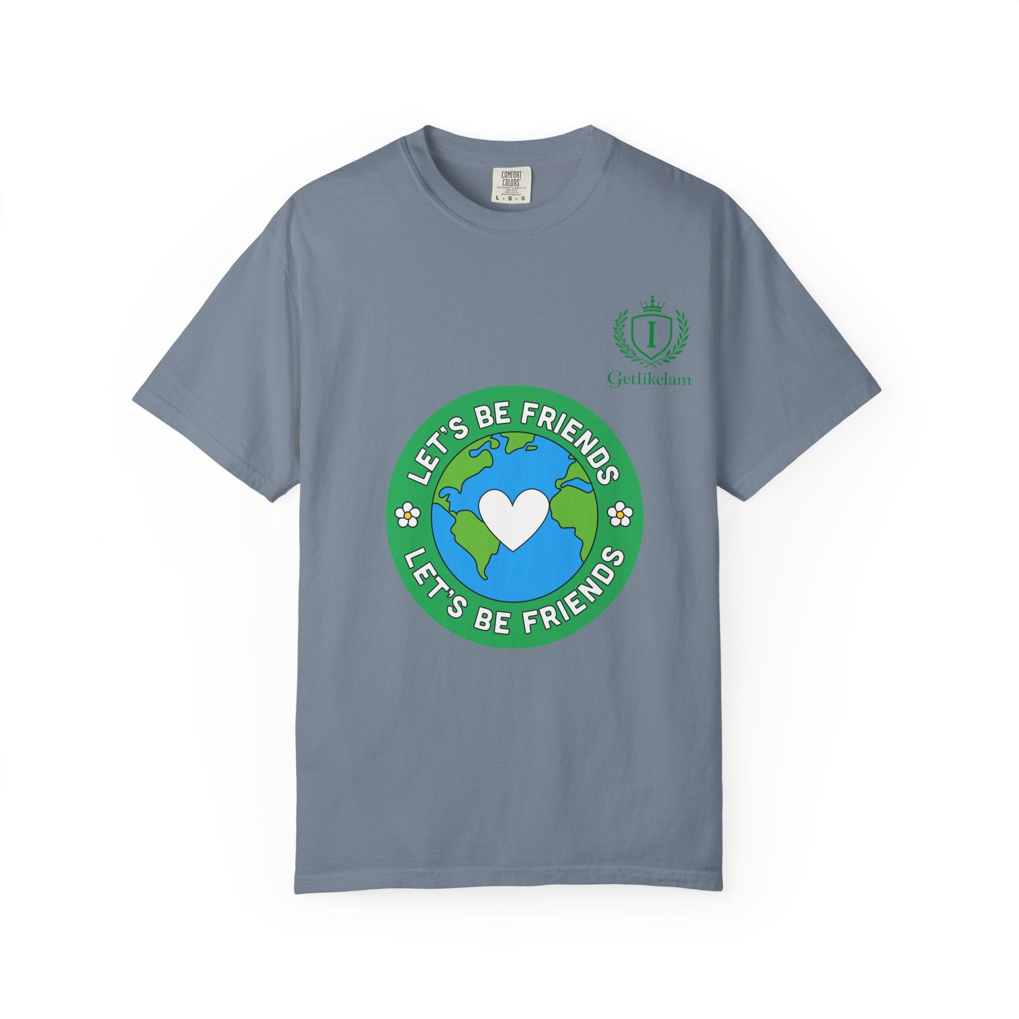 Let's Be Friends Earth Graphic T-Shirt