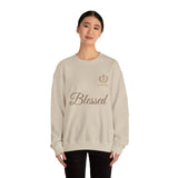 Blessed Crewneck Sweatshirt — Minimal Christian Faith Pullover