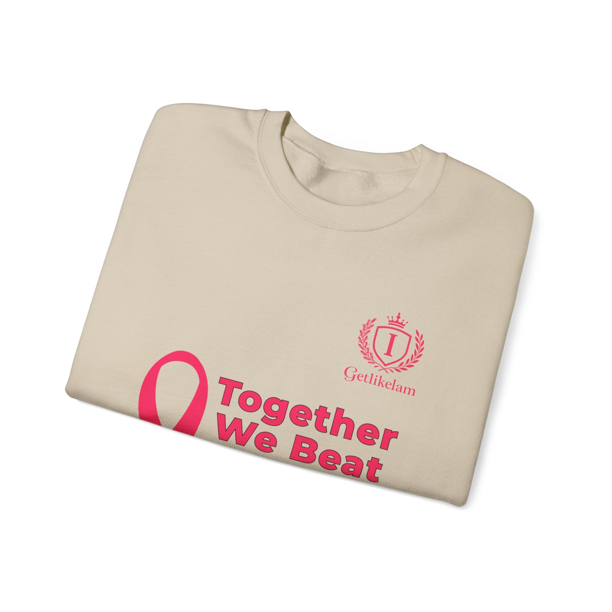 Cancer Awareness Crewneck - "Together We Beat Cancer" Sweatshirt