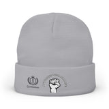 Embroidered "End Of Care With Attitude" Fist Knit Beanie