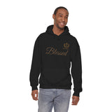 Blessed Script Hoodie — Minimal Faith Christian Sweatshirt
