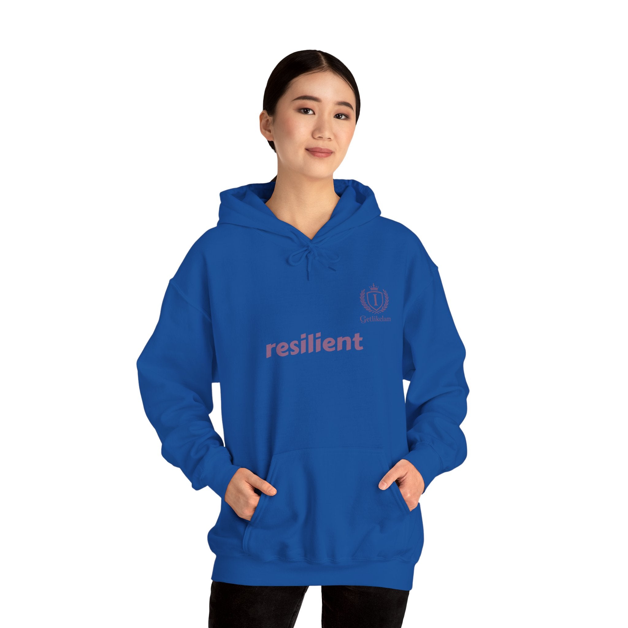 Hoodie — resilient Minimalist White Graphic Hoodie