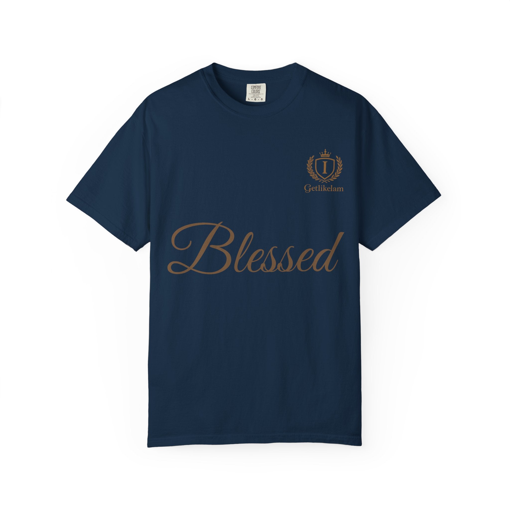 Blessed Script T-Shirt — Inspirational Faith Graphic Tee
