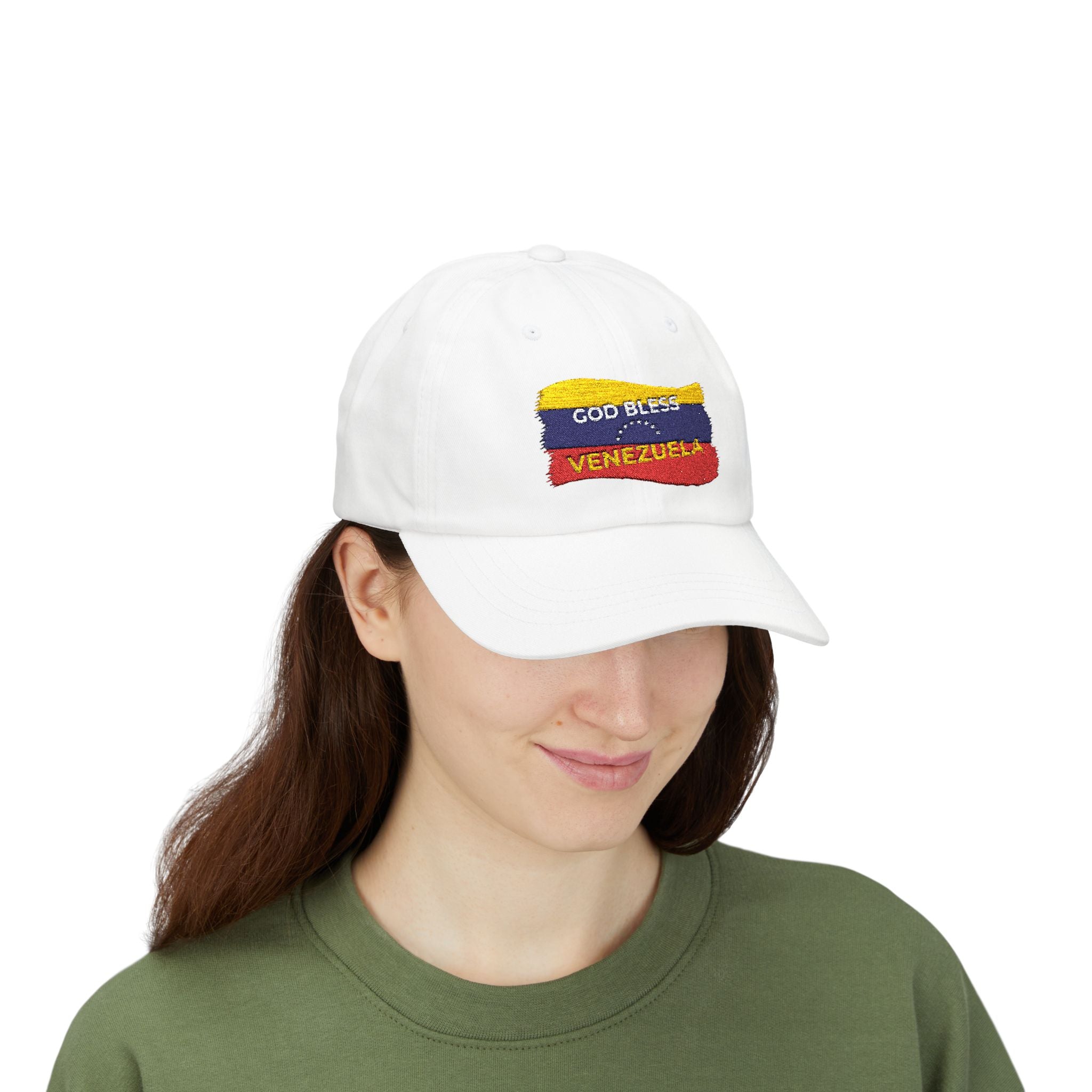 Dad Cap - God Bless Venezuela Embroidered Flag Baseball Hat