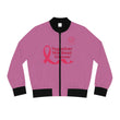 Cancer Awareness Women's Bomber Jacket - "Together We Beat Cancer" Pink Ribbon