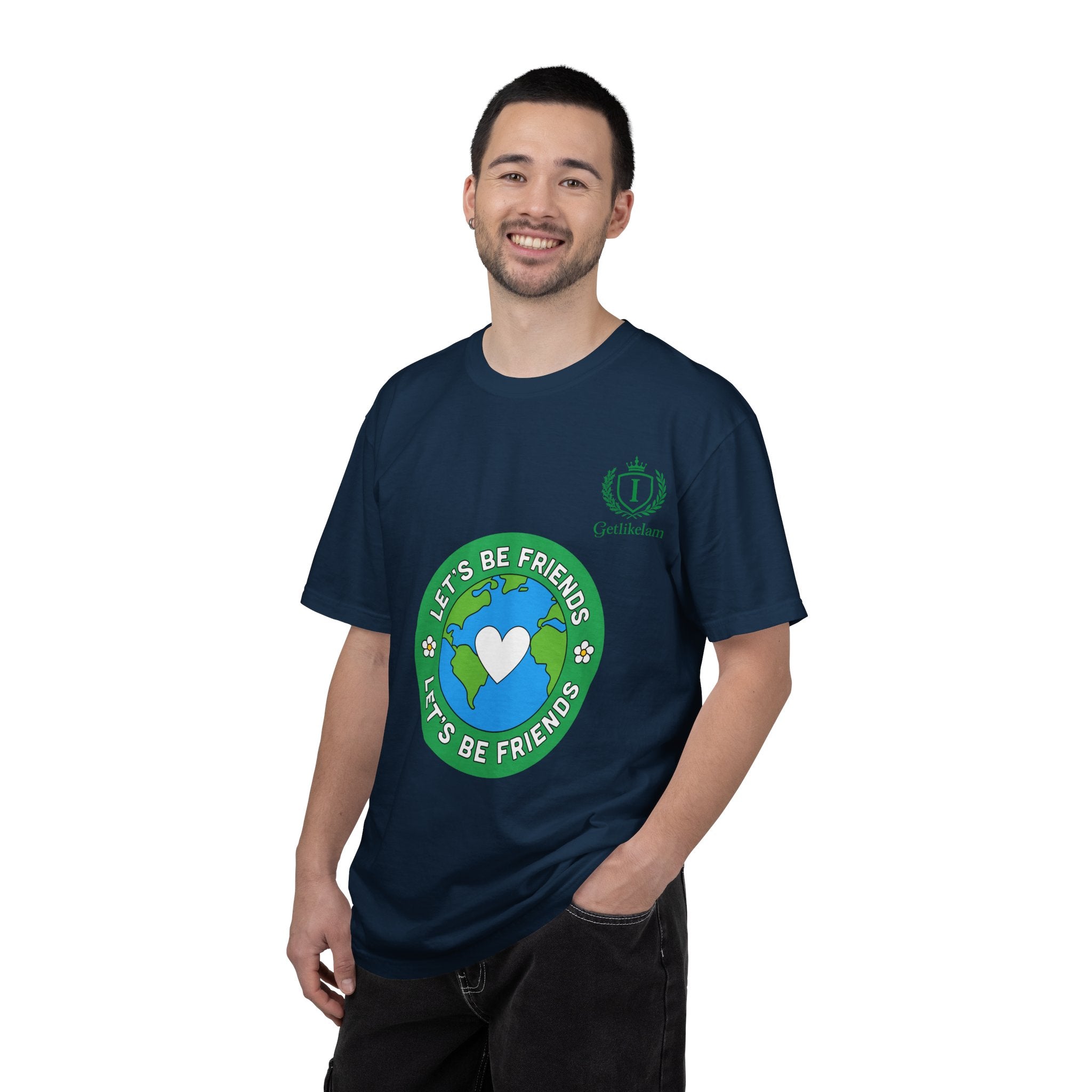Let's Be Friends Earth Graphic T-Shirt