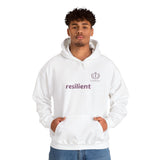 Hoodie — resilient Minimalist White Graphic Hoodie