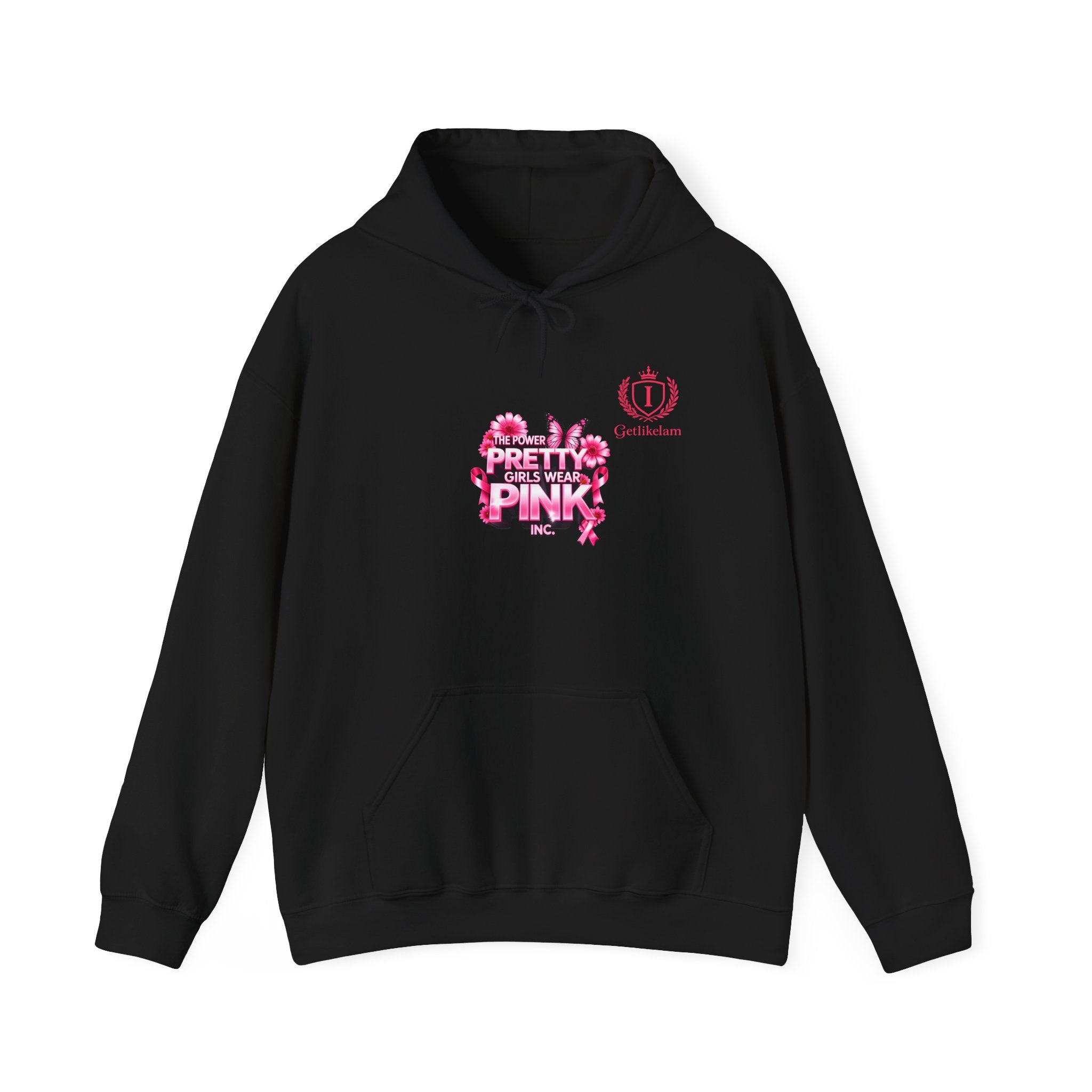 Pretty in Pink Floral Hoodie — Cancer Awareness Comfort Pullover