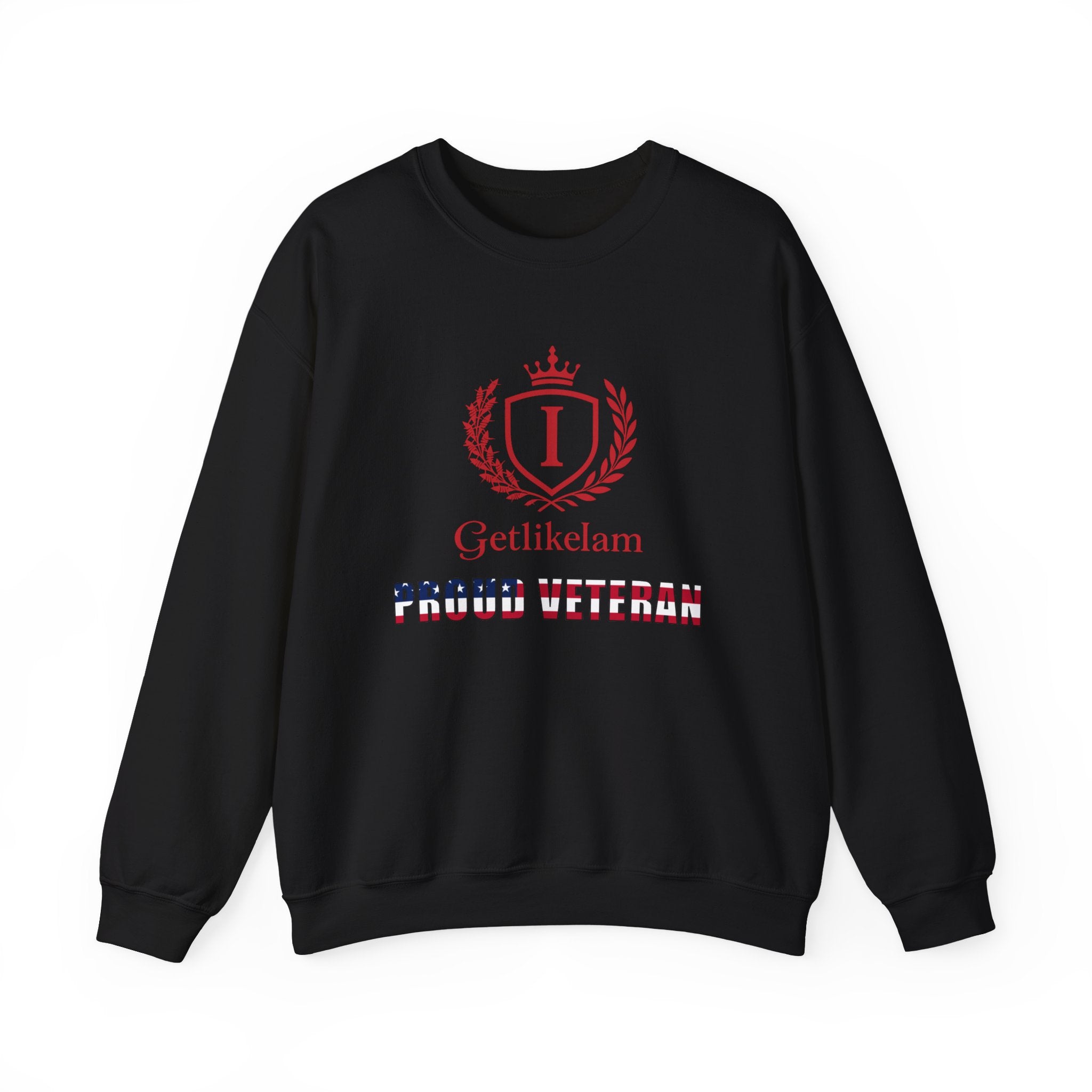 Unisex Crewneck Sweatshirt – Patriotic Military Tribute Sweatshirt for Veterans & USA Pride