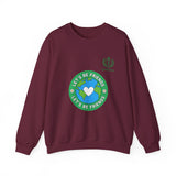 Friendship Earth Crewneck Sweatshirt — "Let's Be Friends" Graphic