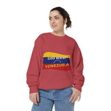 God Bless Venezuela Sweatshirt — Venezuelan Flag Brushstroke Crewneck
