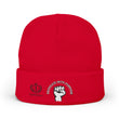 Embroidered "End Of Care With Attitude" Fist Knit Beanie