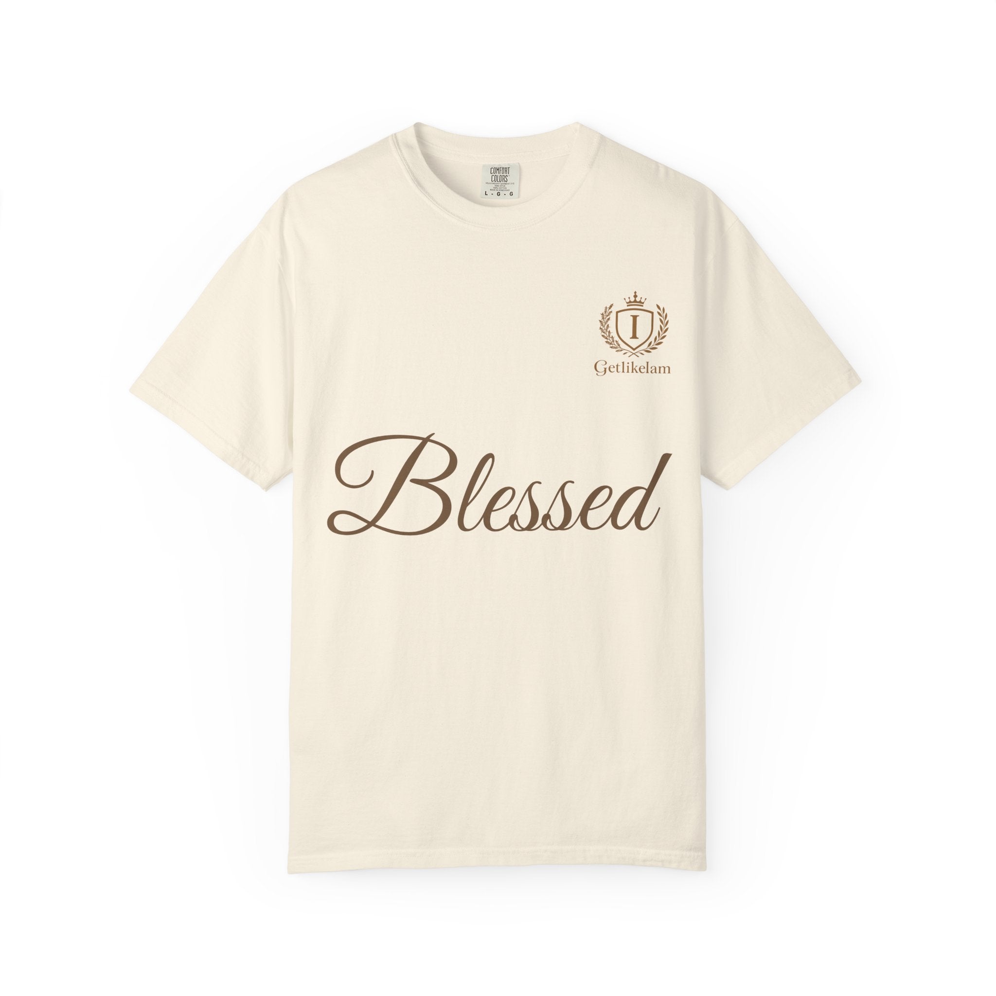 Blessed Script T-Shirt — Inspirational Faith Graphic Tee
