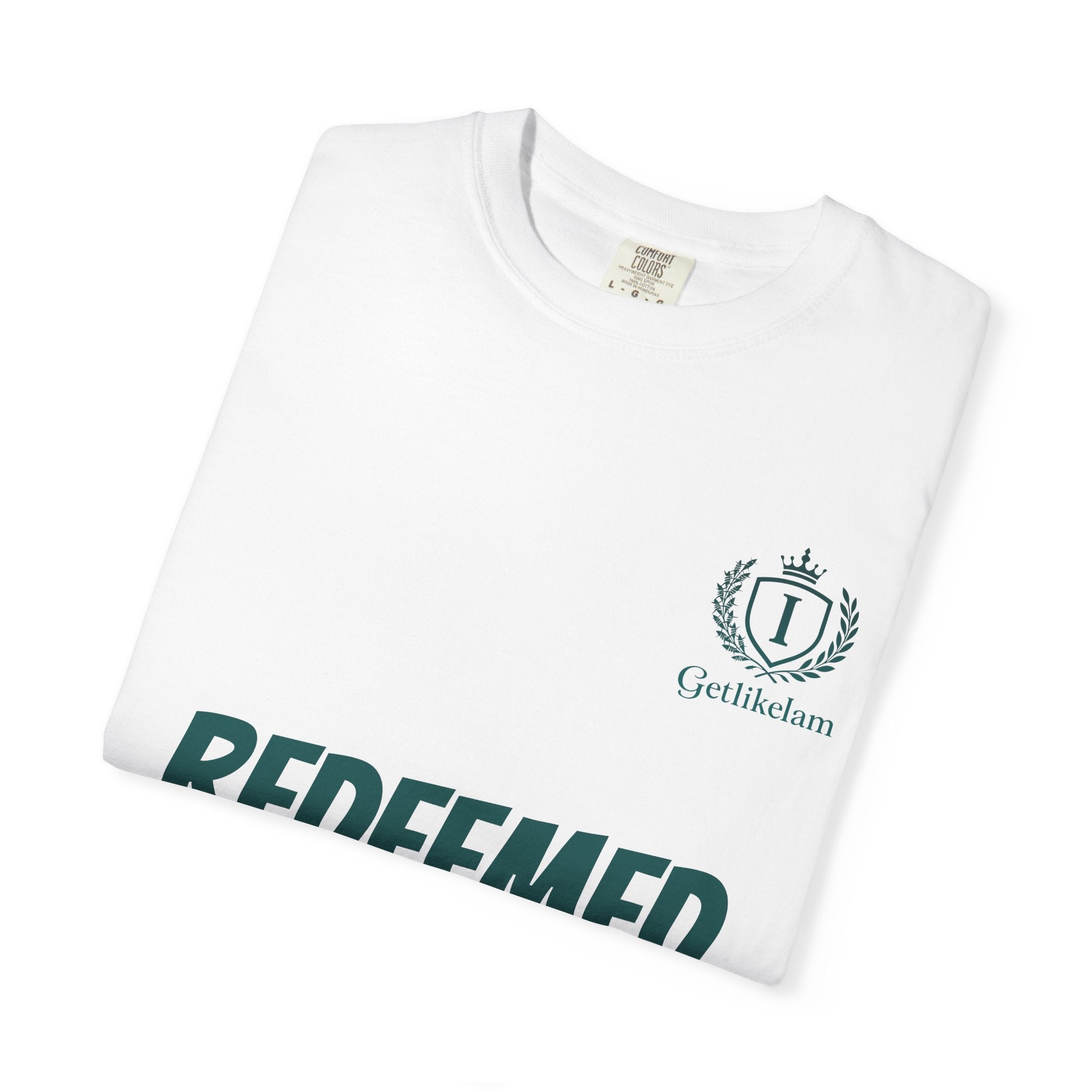 Redeemed Christian T-Shirt — Faith-Based "REDEEMED" Graphic Tee
