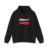 Venezuela Flag Brushstroke Hoodie — "Dios Bendiga Venezuela" Patriotic Sweatshirt