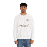 Blessed Crewneck Sweatshirt — Minimal Christian Faith Pullover