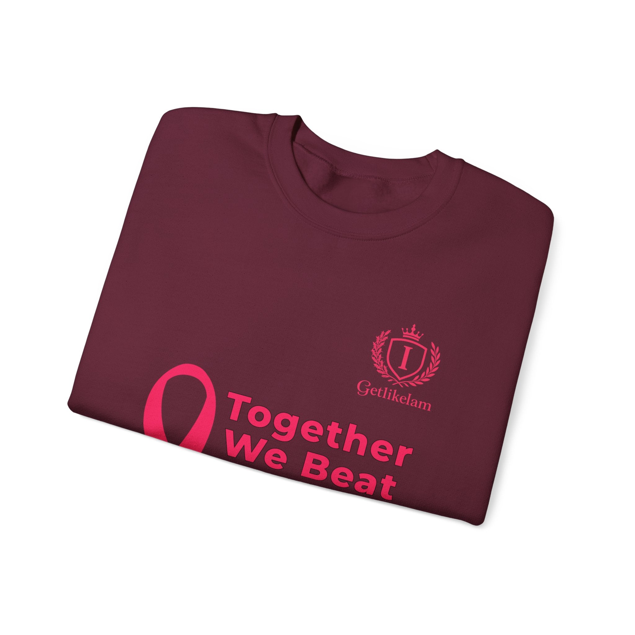 Cancer Awareness Crewneck - "Together We Beat Cancer" Sweatshirt