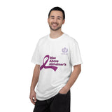 Alzheimer’s Awareness T-Shirt – “Rise Above Alzheimer’s” Purple Ribbon Tee