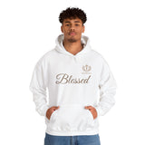 Blessed Script Hoodie — Minimal Faith Christian Sweatshirt