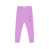 Ember Lotus Sweatpants — Garment-Dyed Fleece Joggers with ‘Namaste’ Vertical Print