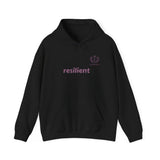 Hoodie — resilient Minimalist White Graphic Hoodie
