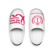 Unisex Indoor Slippers — Soft White Home Slides with 'Together We Beat Cancer' Script