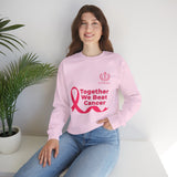 Cancer Awareness Crewneck - "Together We Beat Cancer" Sweatshirt