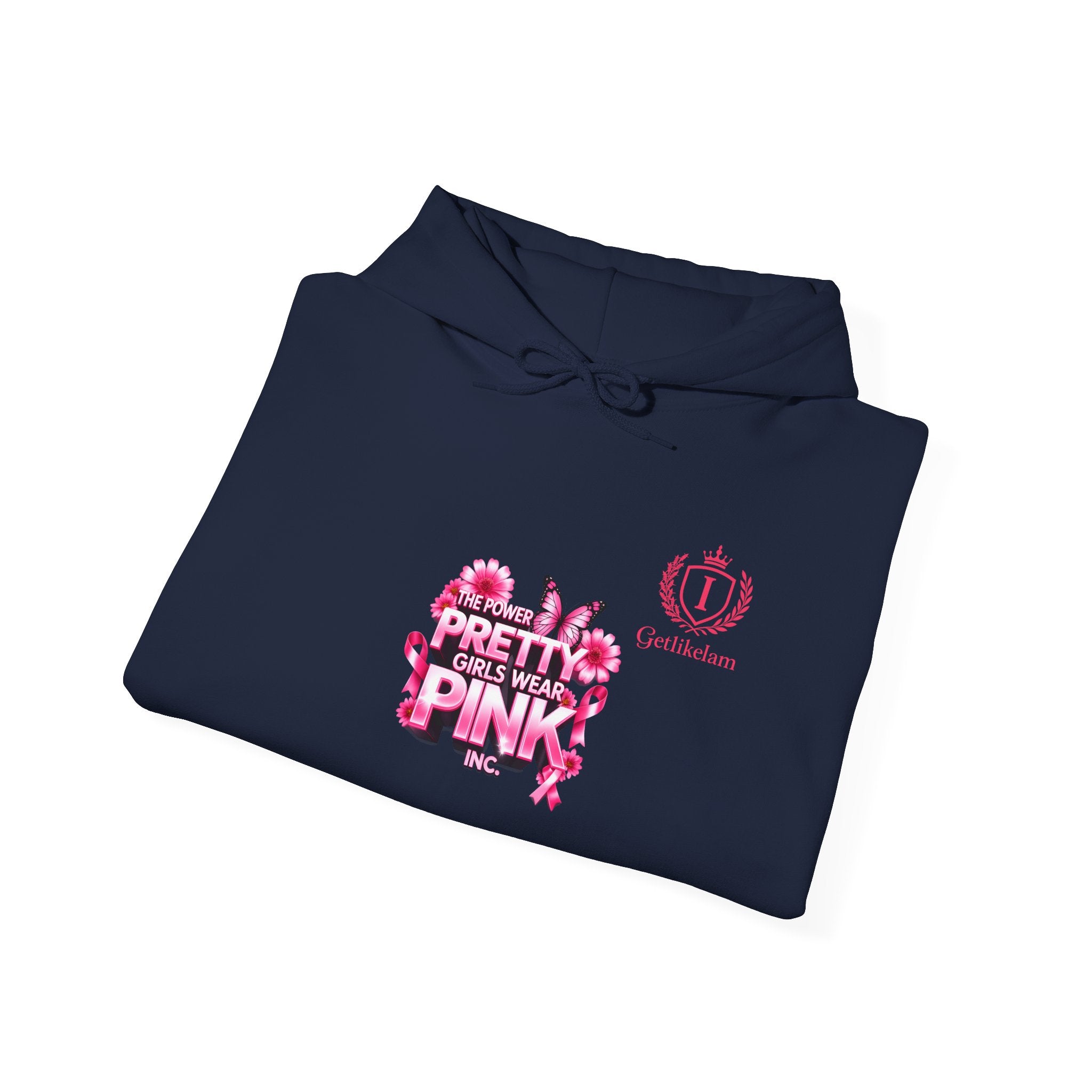Pretty in Pink Floral Hoodie — Cancer Awareness Comfort Pullover