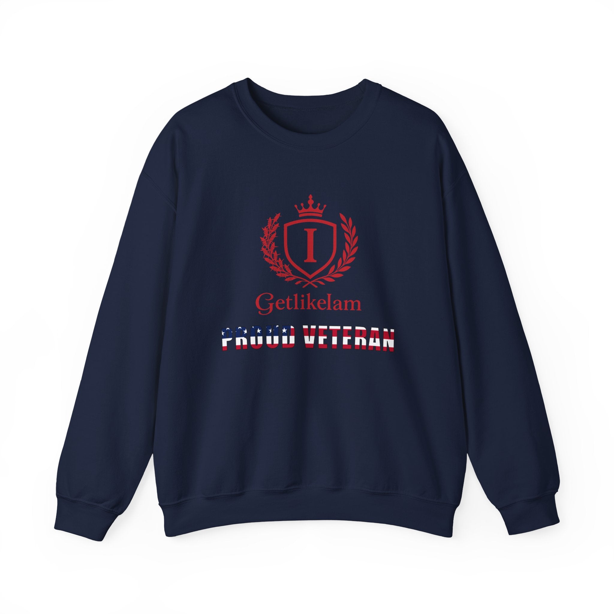 Unisex Crewneck Sweatshirt – Patriotic Military Tribute Sweatshirt for Veterans & USA Pride