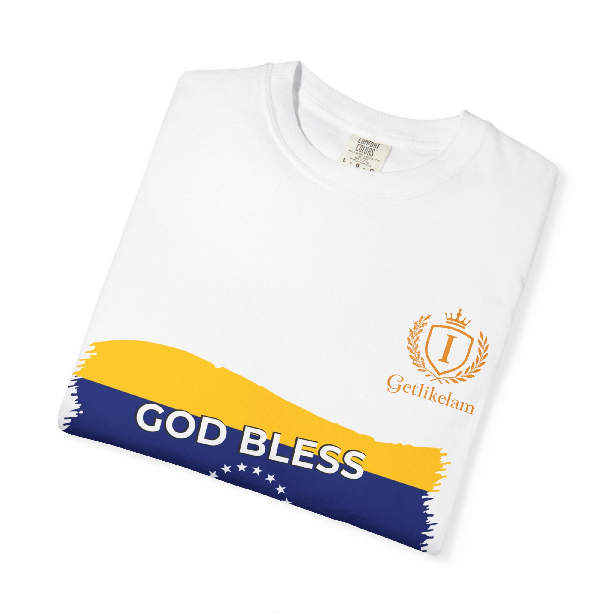 God Bless Venezuela T-Shirt — Venezuelan Flag Brushstroke Tee