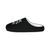 Men's Indoor Slippers — Soft Home Slides with 'NO ONE FIGHTS ALONE' Script