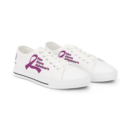 Low Top Sneakers — Rise Above Alzheimer's Purple Ribbon Awareness