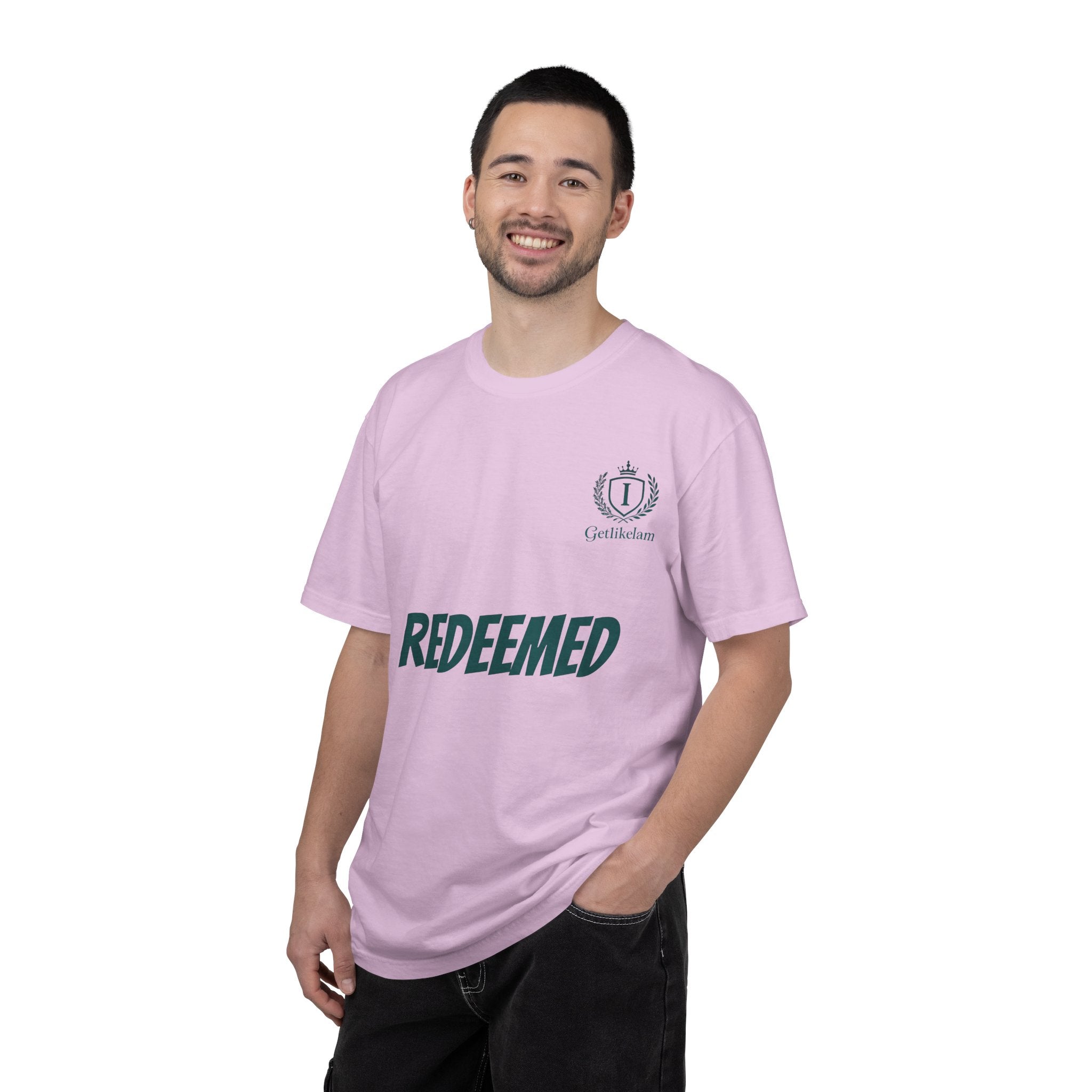Redeemed Christian T-Shirt — Faith-Based "REDEEMED" Graphic Tee