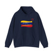 Venezuela Flag Brushstroke Hoodie — "Dios Bendiga Venezuela" Patriotic Sweatshirt