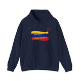 Venezuela Flag Brushstroke Hoodie — "Dios Bendiga Venezuela" Patriotic Sweatshirt