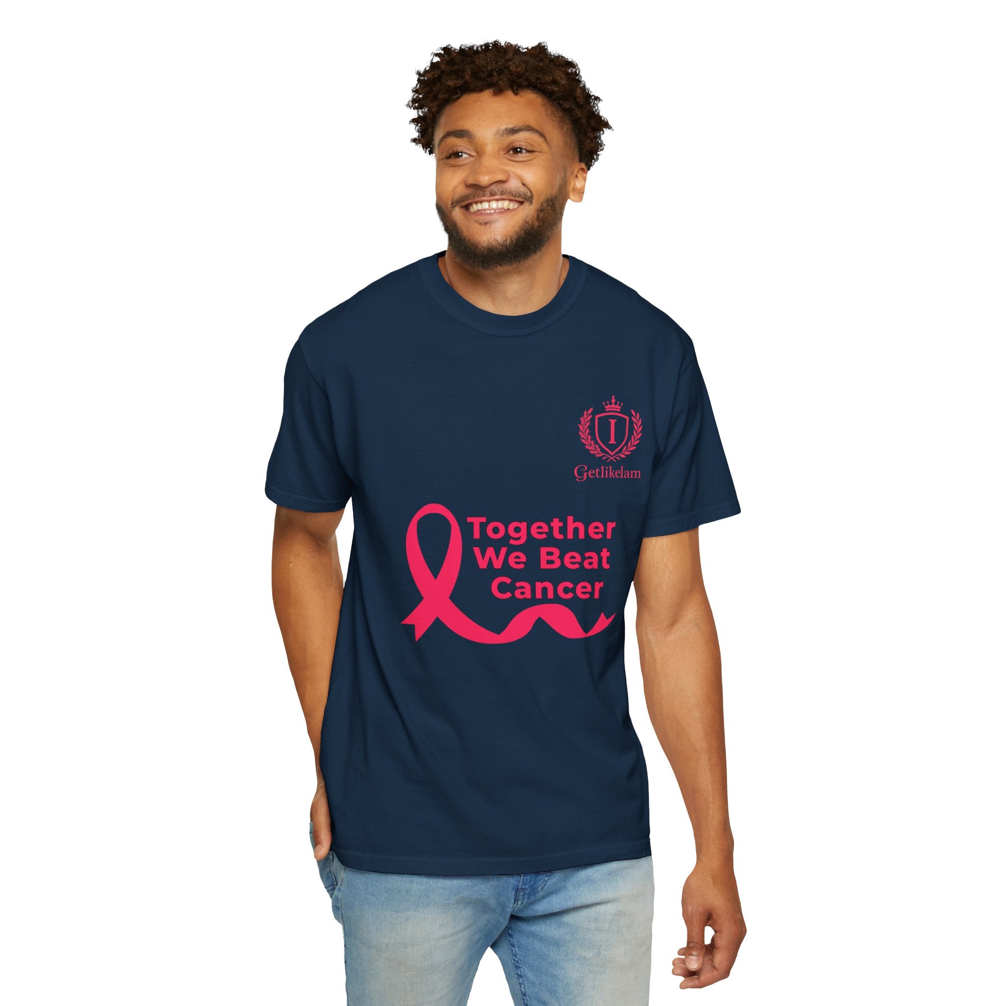Together We Beat Cancer T-Shirt — Cancer Awareness Ribbon Tee