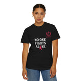 No One Fights Alone T-Shirt — Cancer Awareness Support Tee