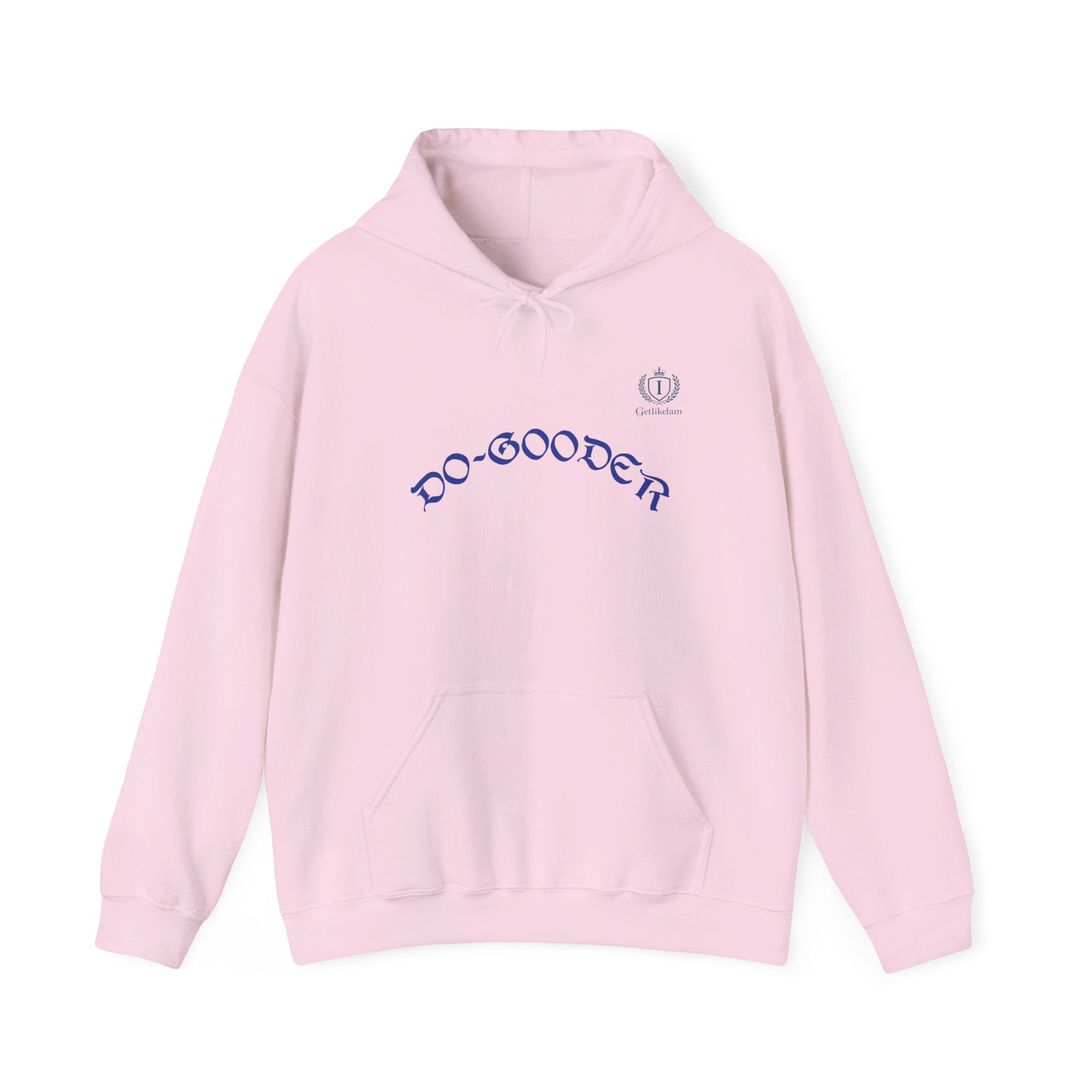 Do-Gooder Hoodie — Minimal White Philanthropy Sweatshirt