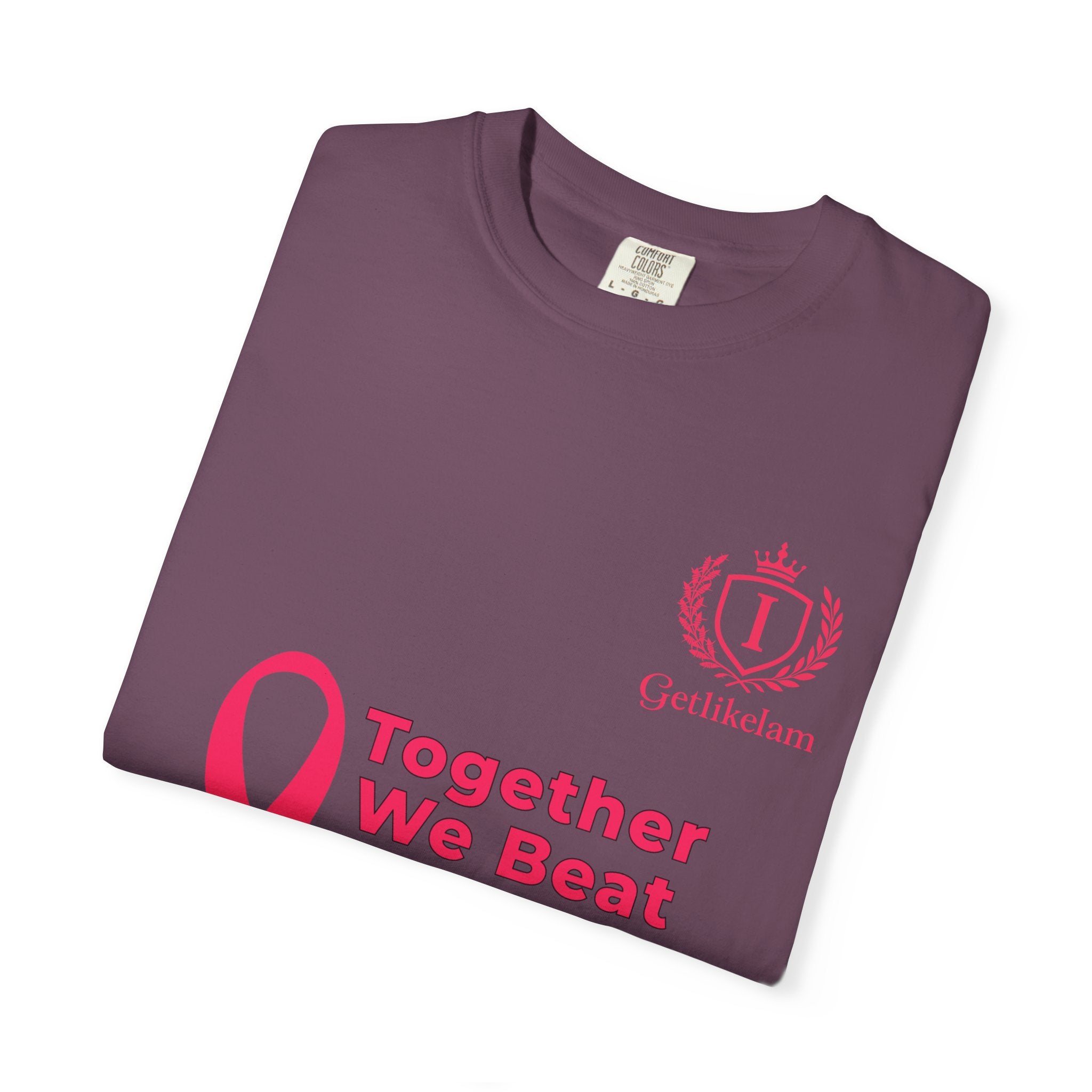 Together We Beat Cancer T-Shirt — Cancer Awareness Ribbon Tee